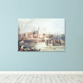 Uitzicht van de Tower of London Canvas Afdruk (Insitu (Houten vloer))