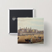 Uitzicht van de Tower of London Vierkante Button 5,1 Cm (Voorkant /achterkant)