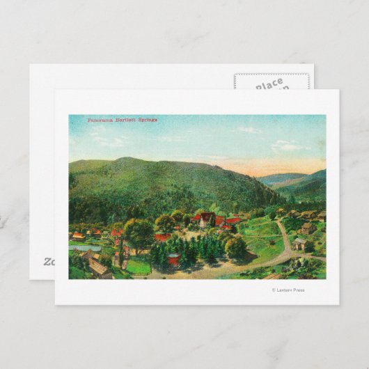Uitzicht van de TownBartlett Springs, CA Briefkaart (Voorkant / Achterkant)