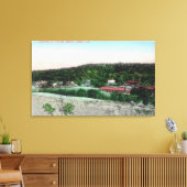 Uitzicht van de TownKnowles, CA Canvas Afdruk (Insitu (Woonkamer))