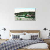 Uitzicht van de TownKnowles, CA Canvas Afdruk (Insitu (Slaapkamer))