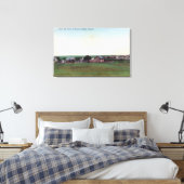 Uitzicht van de TownSharon Springs, KS Canvas Afdruk (Insitu (Slaapkamer))