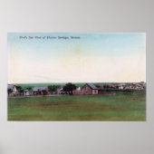 Uitzicht van de TownSharon Springs, KS Poster (Voorkant)