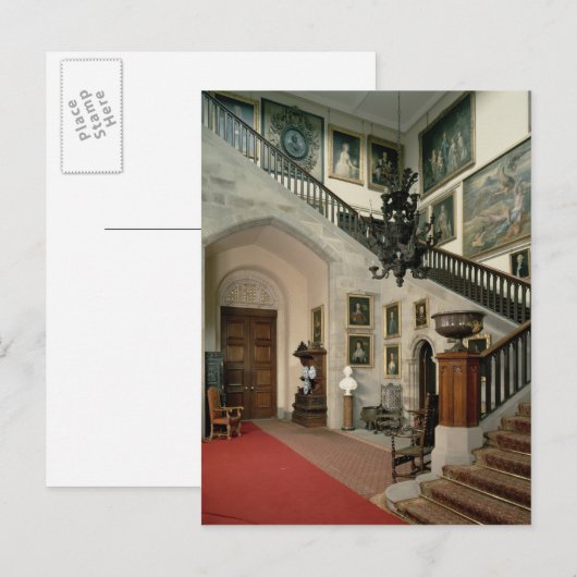 Uitzicht van de trap, 1812-15 briefkaart (Voorkant / Achterkant)