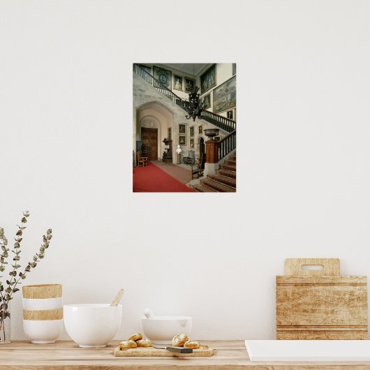 Uitzicht van de trap, 1812-15 poster (Keuken)