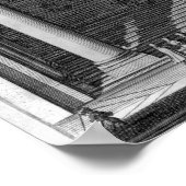 Uitzicht van de trap in de Scala Regia Poster (Hoek)