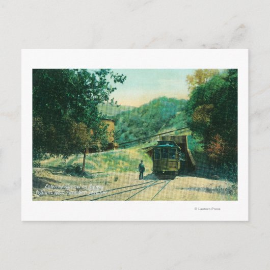 Uitzicht van de treintunnel naar Alum Rock Briefkaart (Voorkant)