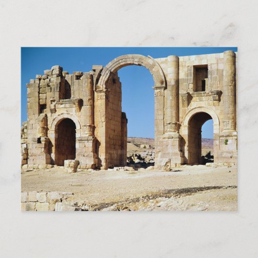 Uitzicht van de Triumphal Arch, ingebouwd c.129 AD Briefkaart (Voorkant)