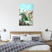 Uitzicht van de trolley canvas afdruk (Insitu (Slaapkamer))