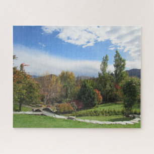 uitzicht van de tuin legpuzzel