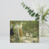 Uitzicht van de tuin van de kunstenaar met zijn do briefkaart (Staand voorkant)