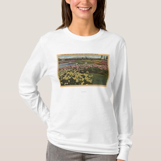 Uitzicht van de tuin van het gemeenteRoos T-shirt (Voorkant)