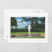 Uitzicht van de tuinen en fonteinen van Tanglewood Briefkaart (Voorkant / Achterkant)