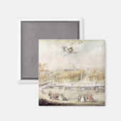 Uitzicht van de tuinen en het Chateau van Versaill Magneet (Voorkant / Achterkant)