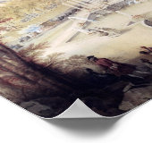 Uitzicht van de tuinen en het Chateau van Versaill Poster (Hoek)