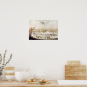 Uitzicht van de tuinen en het Chateau van Versaill Poster (Keuken)