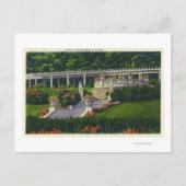 Uitzicht van de tuinen in Yaddo Briefkaart (Voorkant)