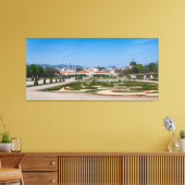 Uitzicht van de tuinen nabij het paleis Basse Belv Canvas Afdruk (Insitu (Woonkamer))