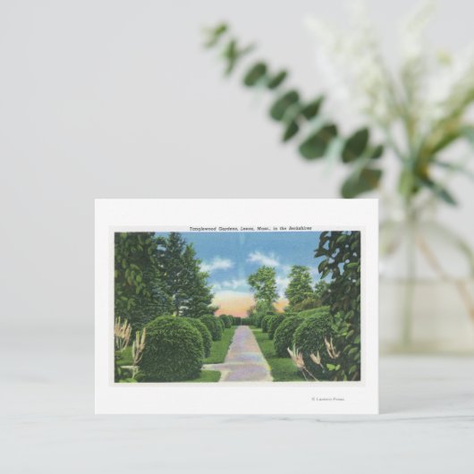 Uitzicht van de tuinen Tanglewood # 2 Briefkaart (Staand voorkant)