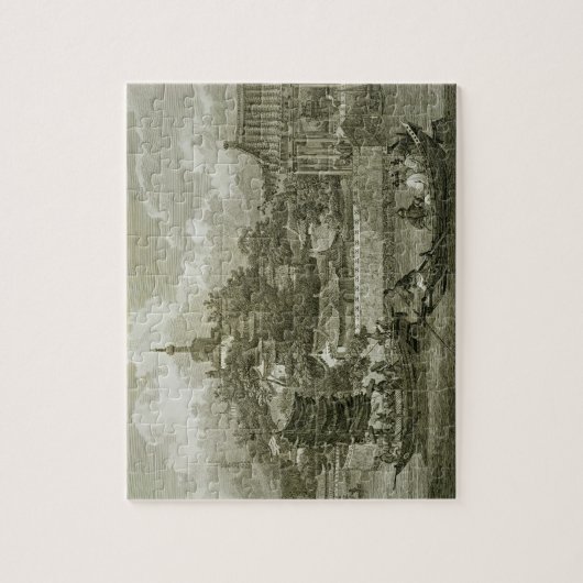 Uitzicht van de tuinen van het keizerpaleis, Peki Legpuzzel (Verticaal)