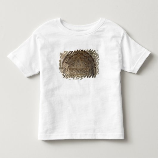 Uitzicht van de tympanum dat de Madonna afschilder Kinder Shirts (Voorkant)