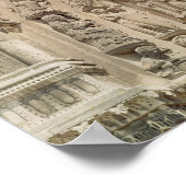 Uitzicht van de tympanum dat de Madonna afschilder Poster (Hoek)