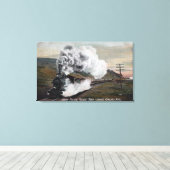 Uitzicht van de Unie voor goederenvervoer over de  Canvas Afdruk (Insitu (Houten vloer))