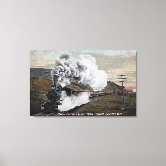 Uitzicht van de Unie voor goederenvervoer over de  Canvas Afdruk (Voorkant)