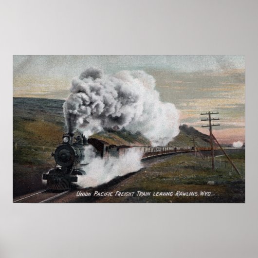 Uitzicht van de Unie voor goederenvervoer over de  Poster (Voorkant)