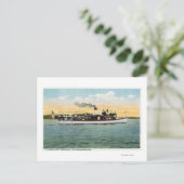 Uitzicht van de US Mail Boat oom Sam Briefkaart (Staand voorkant)