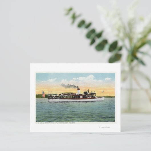 Uitzicht van de US Mail Boat oom Sam Briefkaart (Staand voorkant)