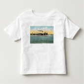 Uitzicht van de US Mail Boat oom Sam Kinder Shirts (Voorkant)