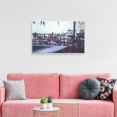 Uitzicht van de valentijns, Harbour Island Canvas Afdruk (Insitu (Woonkamer))