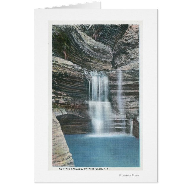 Uitzicht van de vallei van de gordijn (Voorkant)