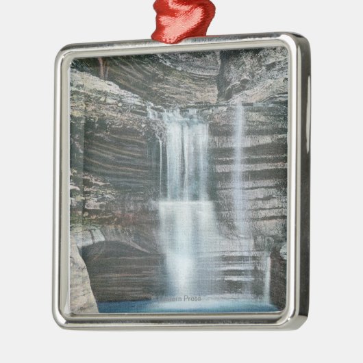 Uitzicht van de vallei van de gordijn metalen ornament (Links)