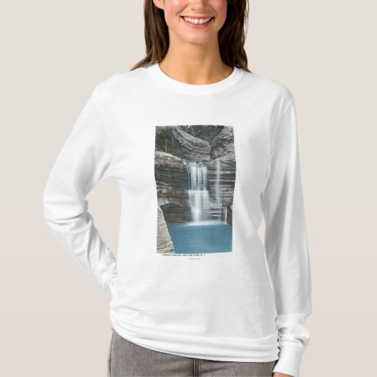Uitzicht van de vallei van de gordijn t-shirt (Voorkant)