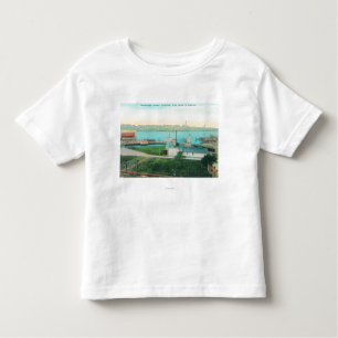 Uitzicht van de Vallejo Waterfront en Mare Islan Kinder Shirts