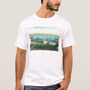 Uitzicht van de Vallejo Waterfront en Mare Islan T-shirt