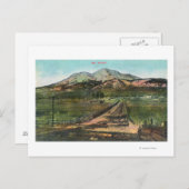 Uitzicht van de Valley en Mt. Shasta Briefkaart (Voorkant / Achterkant)