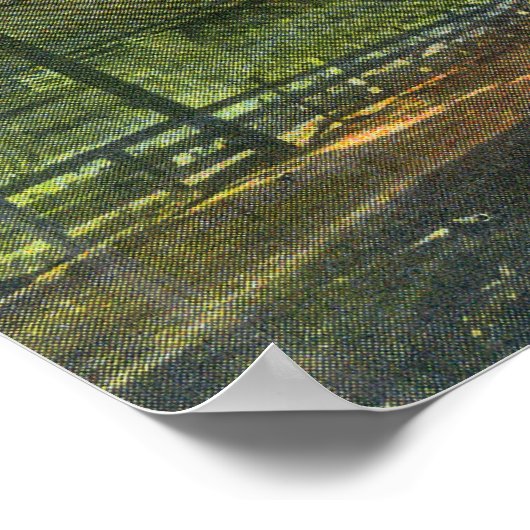 Uitzicht van de Valley en Mt. Shasta Poster (Hoek)