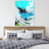 Uitzicht van de valse kleur Polynya (open water) Canvas Afdruk (Insitu (Slaapkamer))