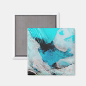 Uitzicht van de valse kleur Polynya (open water) Magneet (Voorkant / Achterkant)