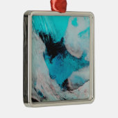 Uitzicht van de valse kleur Polynya (open water) Metalen Ornament (Rechts)