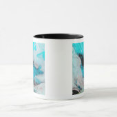 Uitzicht van de valse kleur Polynya (open water) Mok (Midden)