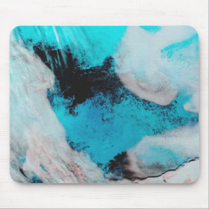 Uitzicht van de valse kleur Polynya (open water) Muismat