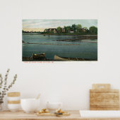 Uitzicht van de veerboot naar het eiland India Poster (Keuken)