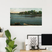 Uitzicht van de veerboot naar het eiland India Poster (Thuiskantoor)
