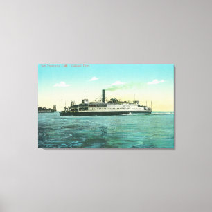 Uitzicht van de veerboot Oakland Canvas Afdruk