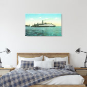 Uitzicht van de veerboot Oakland Canvas Afdruk (Insitu (Slaapkamer))