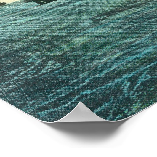 Uitzicht van de veerboot Oakland Poster (Hoek)